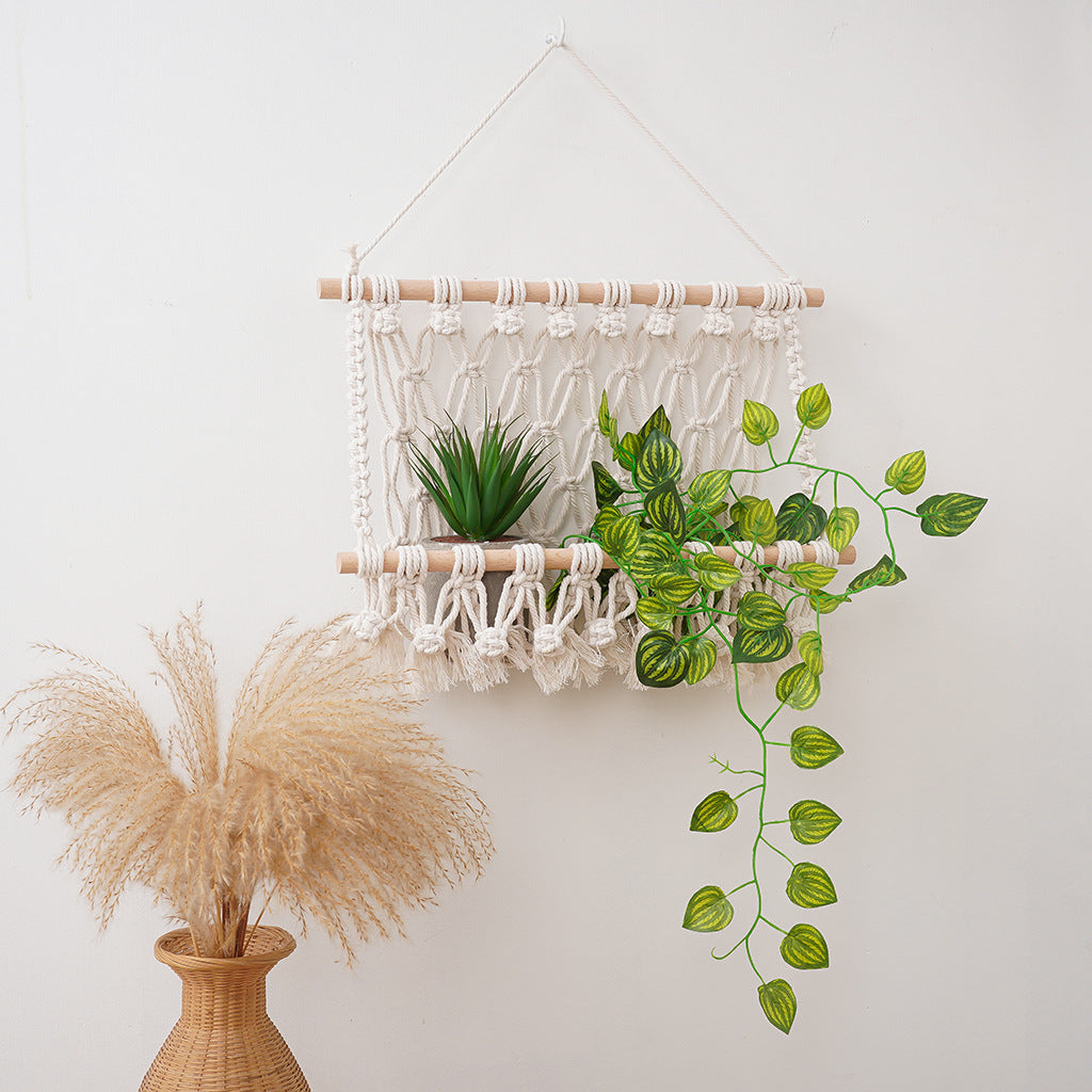 Artistic Macrame Wall Hanging Organizer