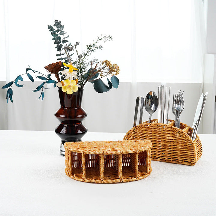 Woven Multi-Compartment Storage Caddy