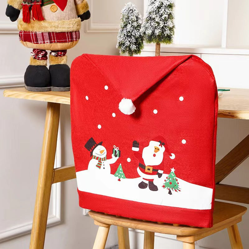 Festive chair cover with Christmas motif