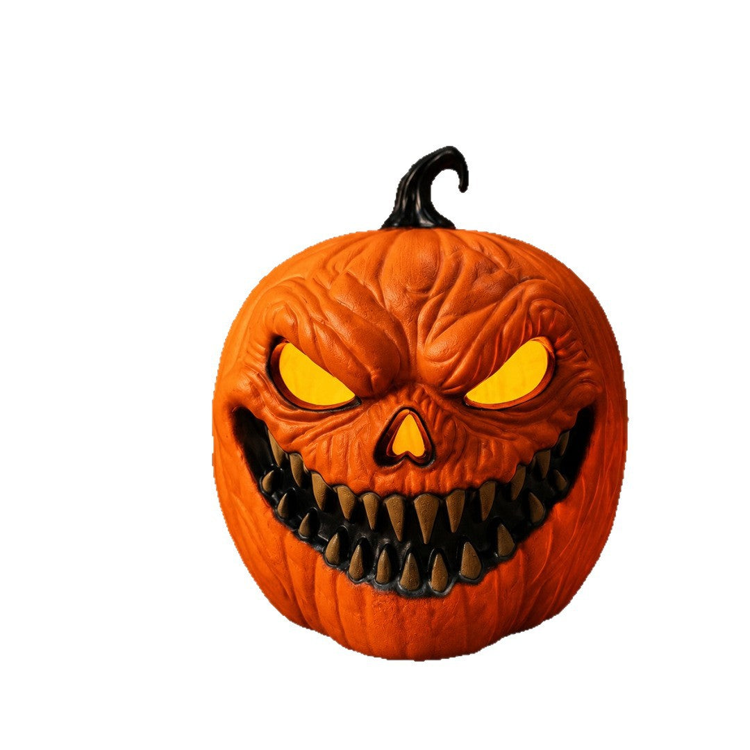 Creepy animated LED pumpkin with carving