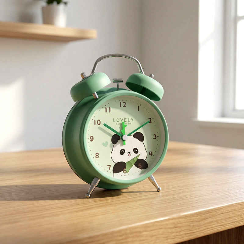 Child-friendly alarm clock with cute animal design