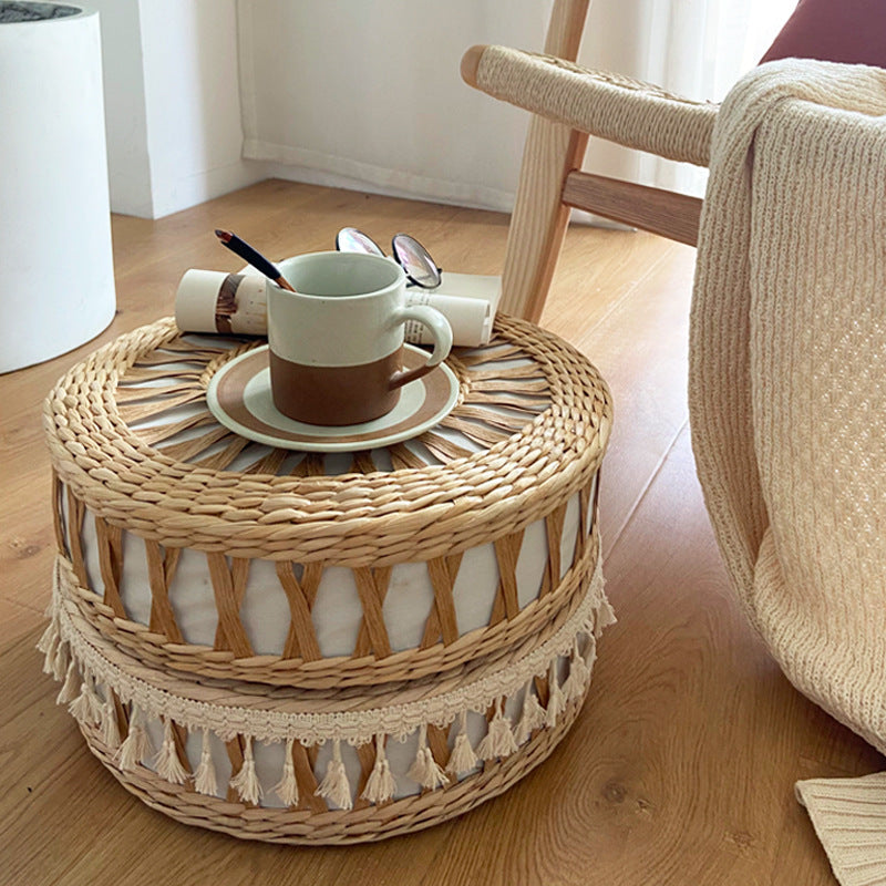 Handcrafted Pouf in Boho Style