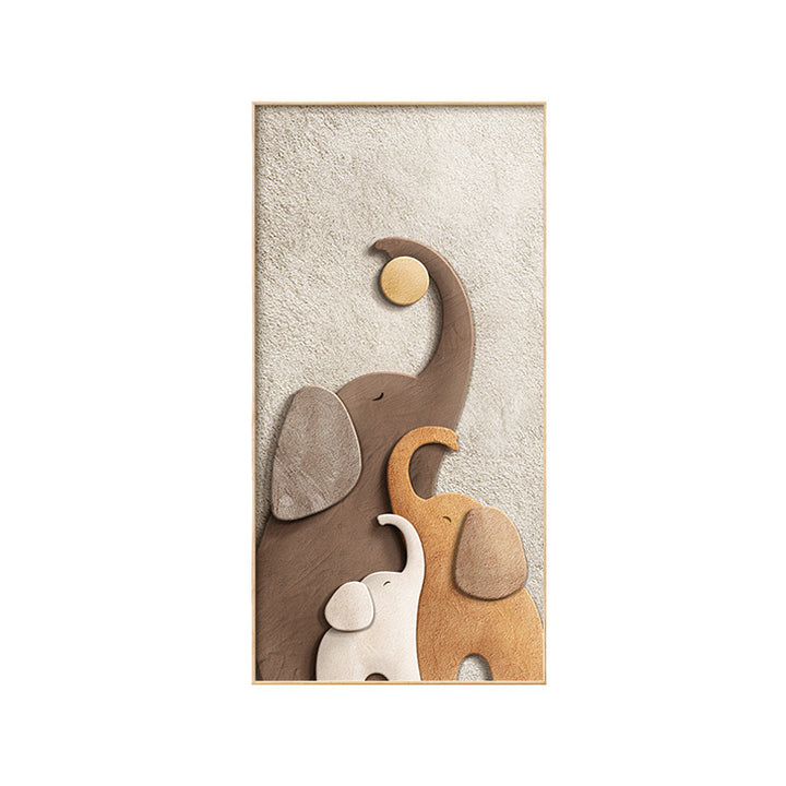 Decorative Elephant-Themed Wall Artwork