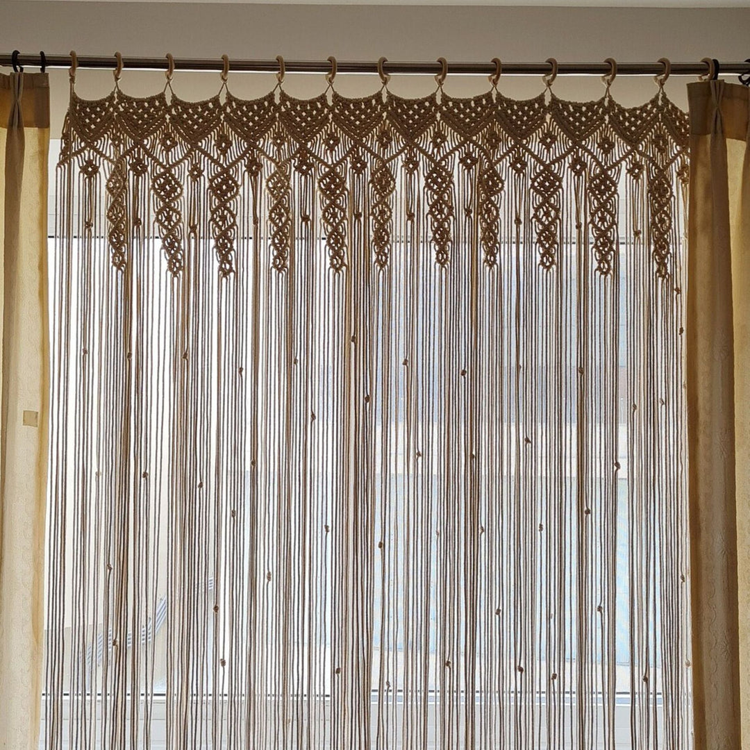 Macrame Room Divider Curtain