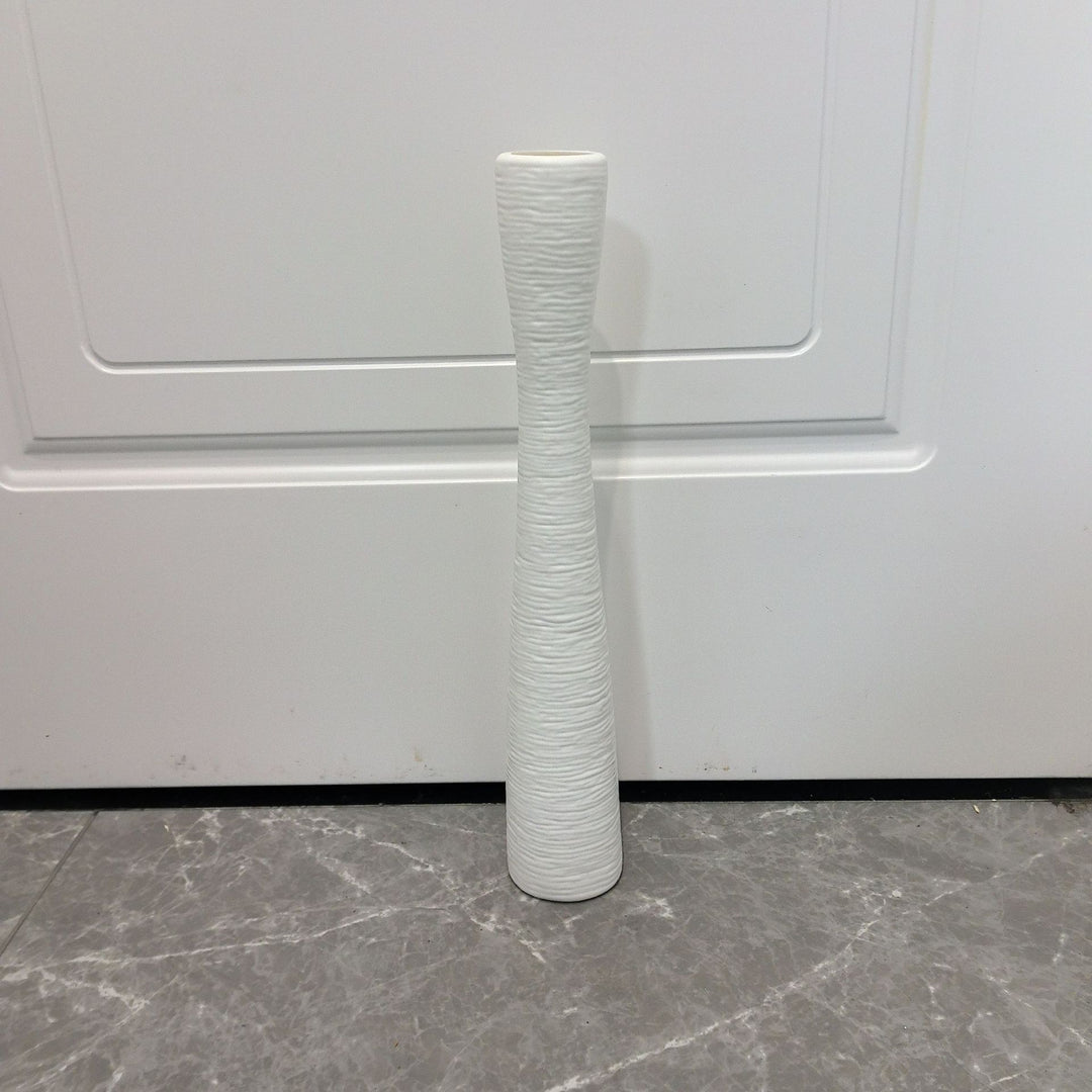 Textured Tall Decorative Vase