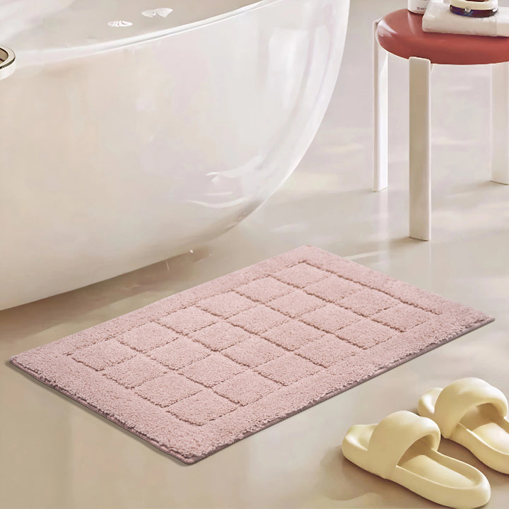 Soft Textured Bath Mat for Bathroom
