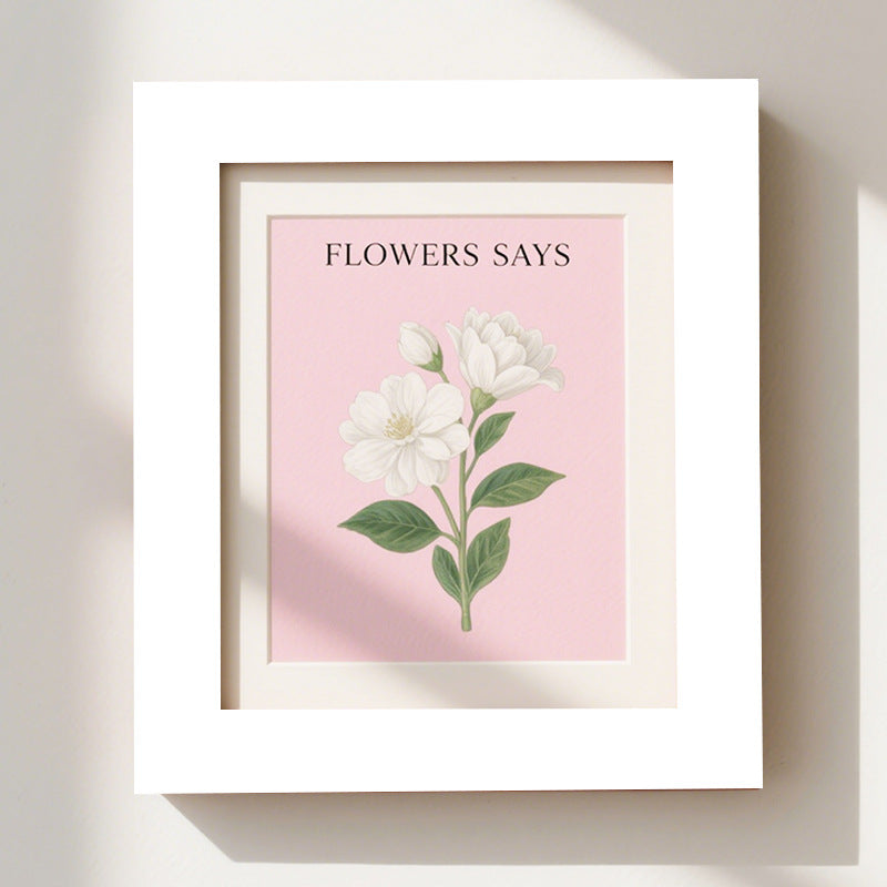 Floral Themed Wall Art Frame