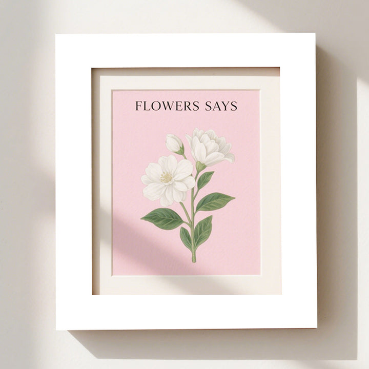 Floral Themed Wall Art Frame