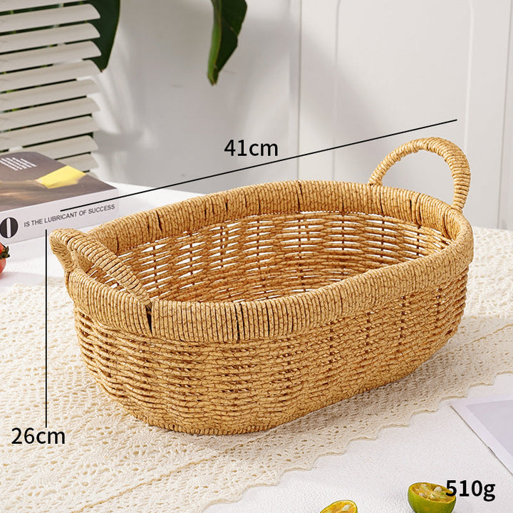 Decorative Round Woven Storage Basket