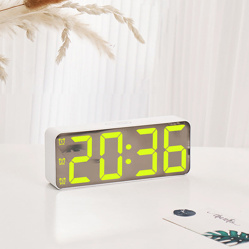 Digital alarm clock with large display