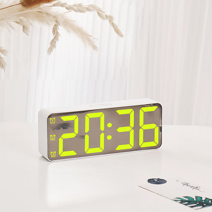 Digital alarm clock with large display