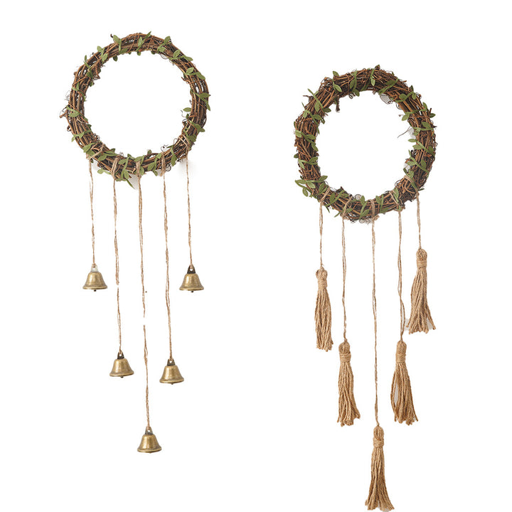 Decorative Wreath with Hanging Bells