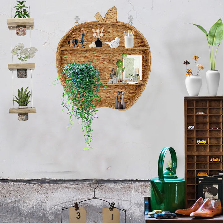 Handcrafted basket with hanging design