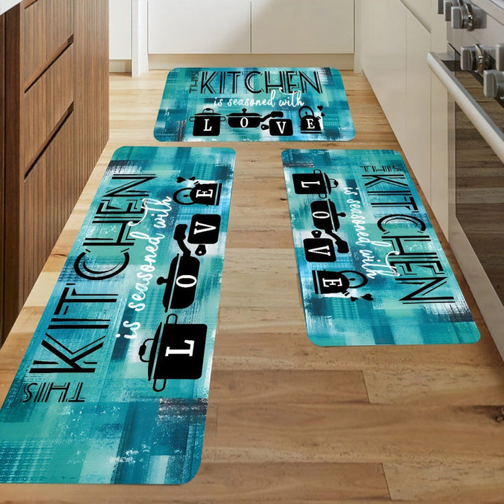 Money-Themed Anti-Fatigue Kitchen Mat