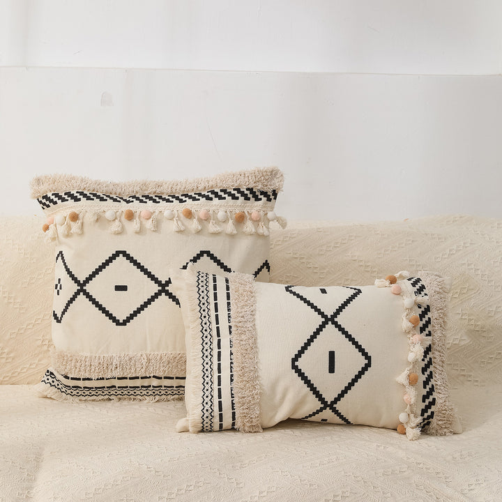 Decorative Tufted Geometric Throw Pillow