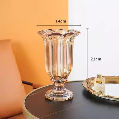 Decorative Sculpted Glass Vase