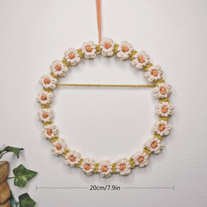 Floral Macrame Hoop Wreath