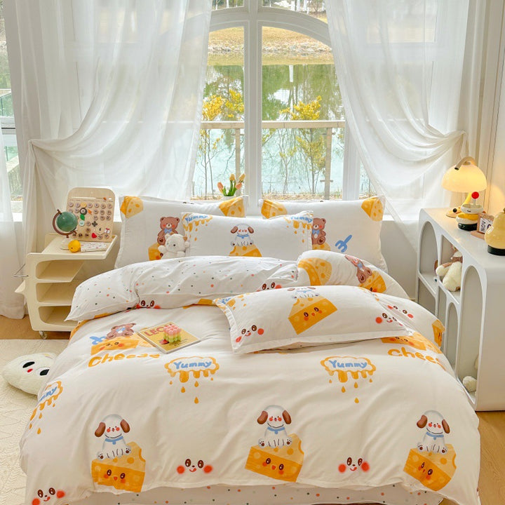 Playful Cartoon Bear Bedding Set