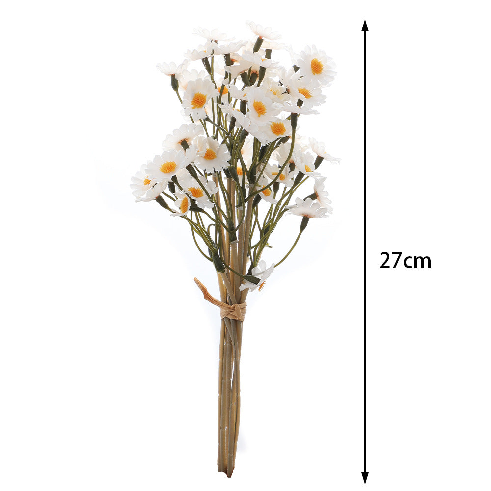 Decorative artificial flower arrangement