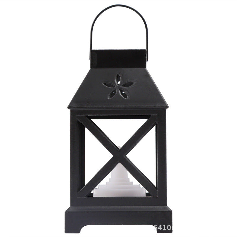 Vintage Lantern with Floral Design