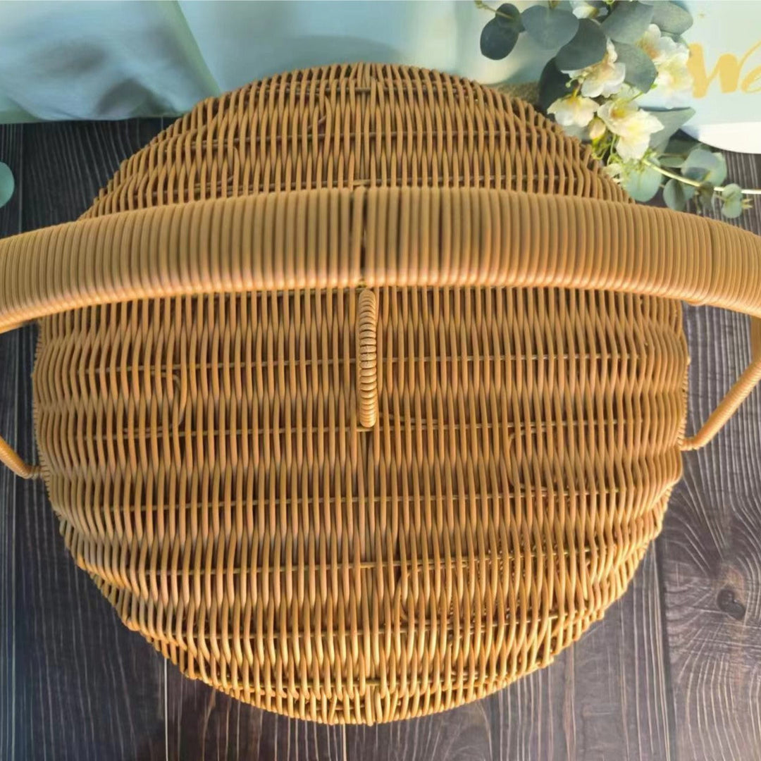 Handcrafted Woven Picnic Basket