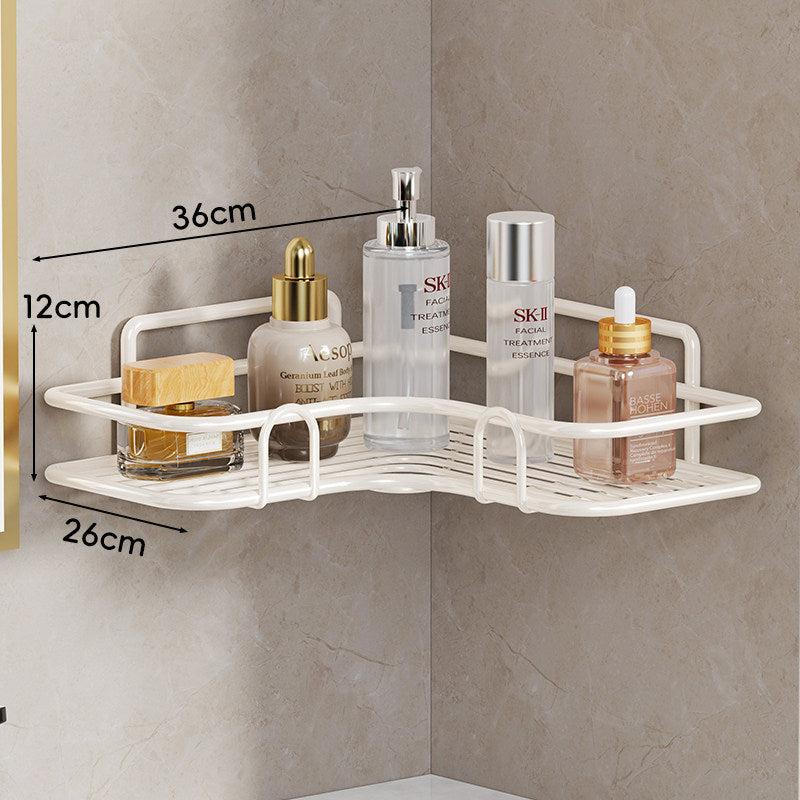 Wall-Mounted Corner Rustproof Bathroom Shelf Organizer