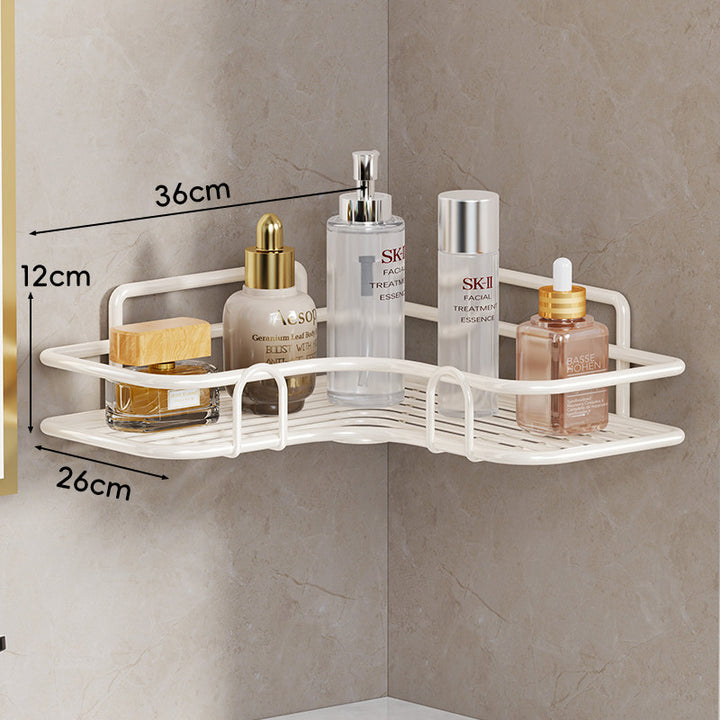 Wall-Mounted Corner Rustproof Bathroom Shelf Organizer