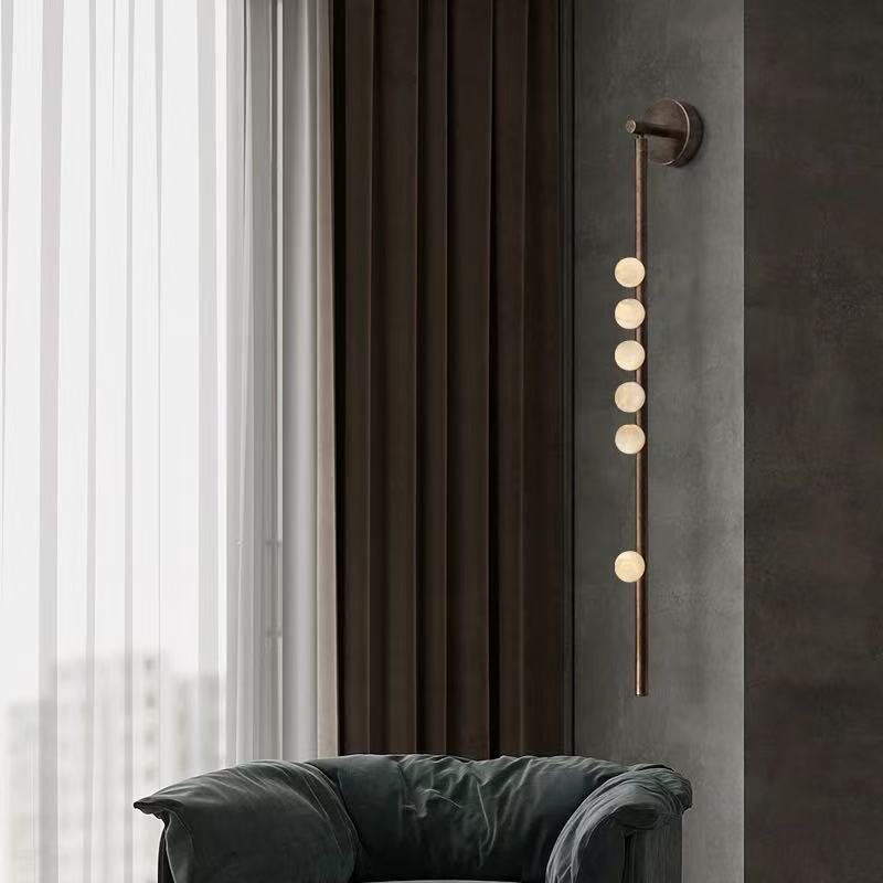 Modern vertical LED wall light