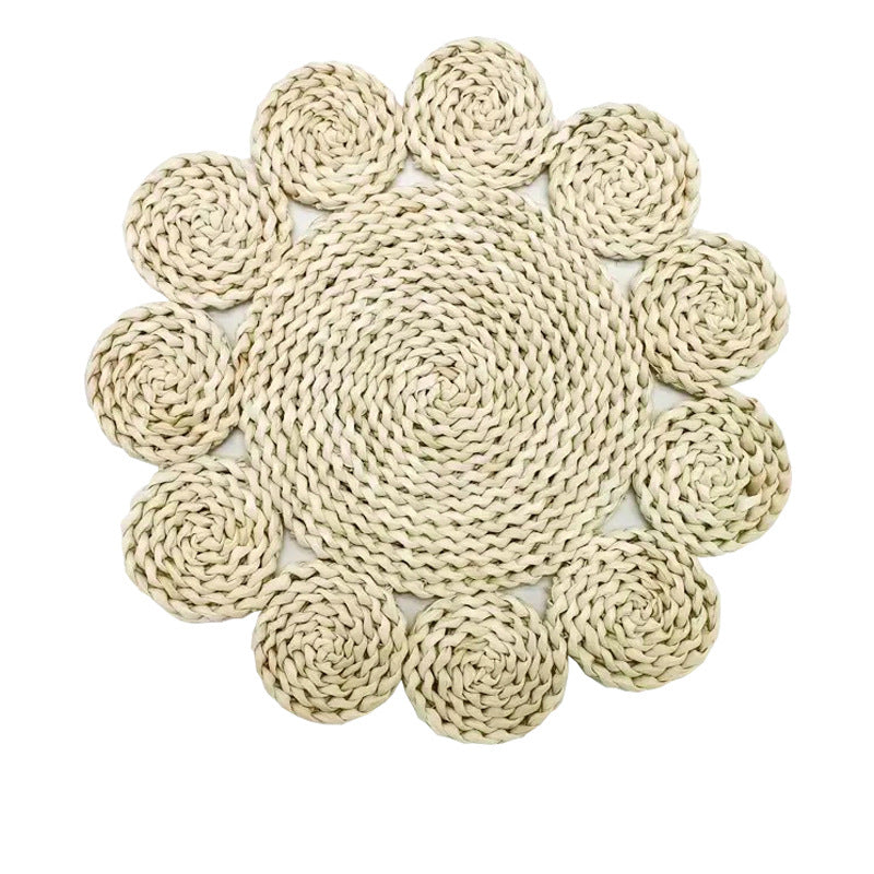 Round braided rug