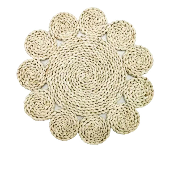 Round braided rug