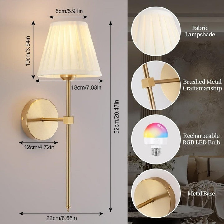 Elegant LED Wall Lamp with Remote Control