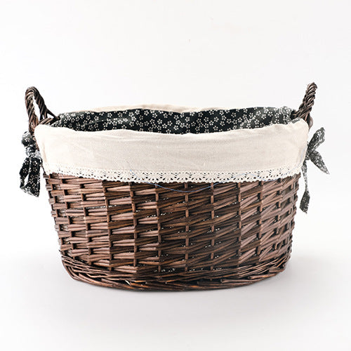 Decorative Wicker Storage Basket