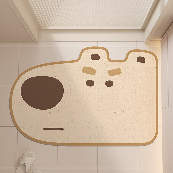 Cute Frog Design Bath Mat