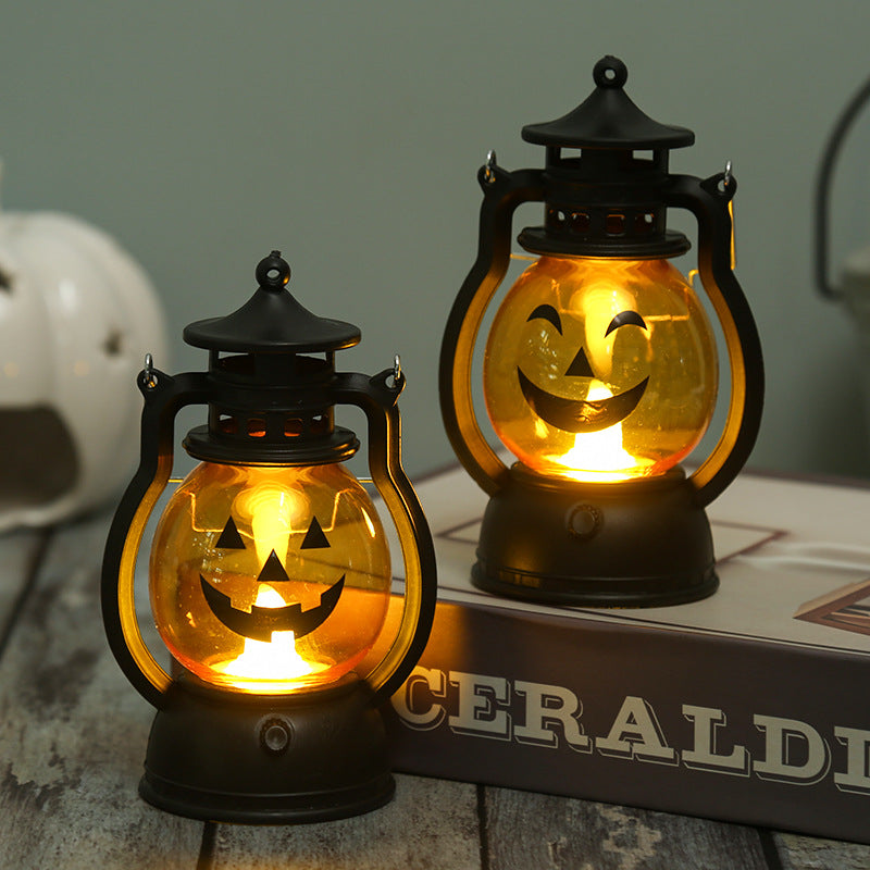 Lantern with pumpkin motif