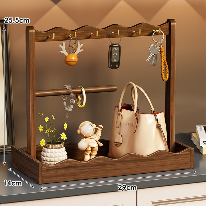 Countertop Wooden Key & Accessory Organizer
