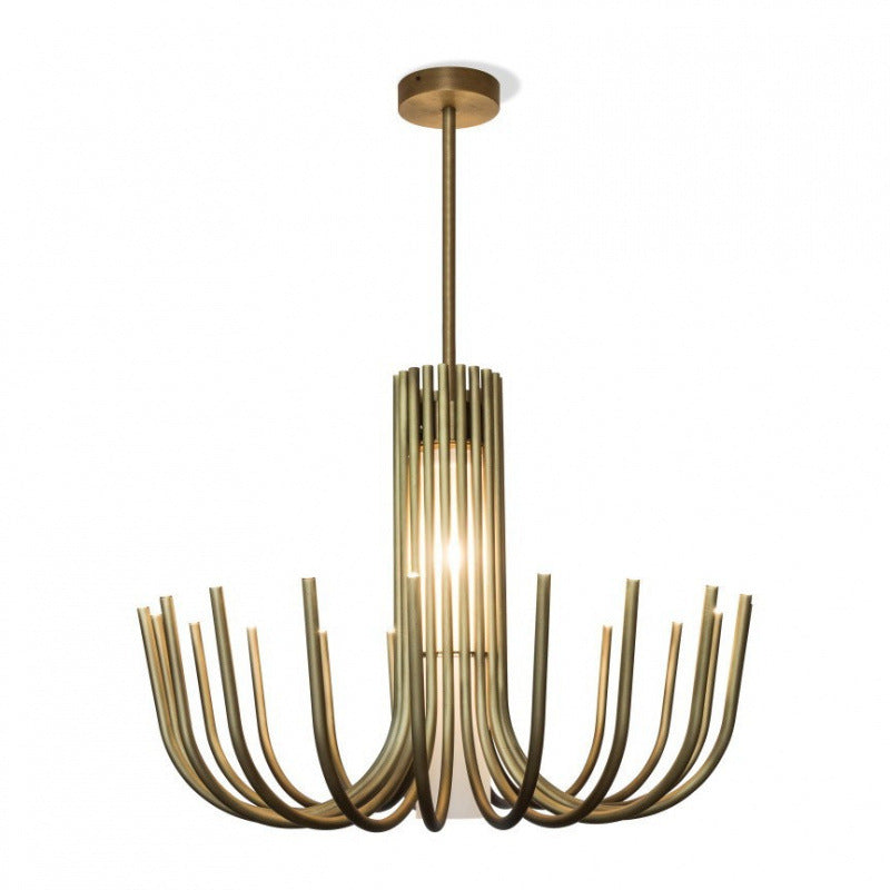 Contemporary spiral chandelier