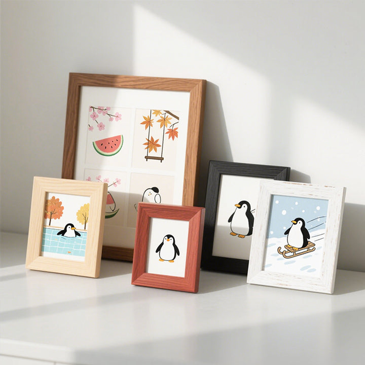 Whimsical Penguin Themed Art Frame