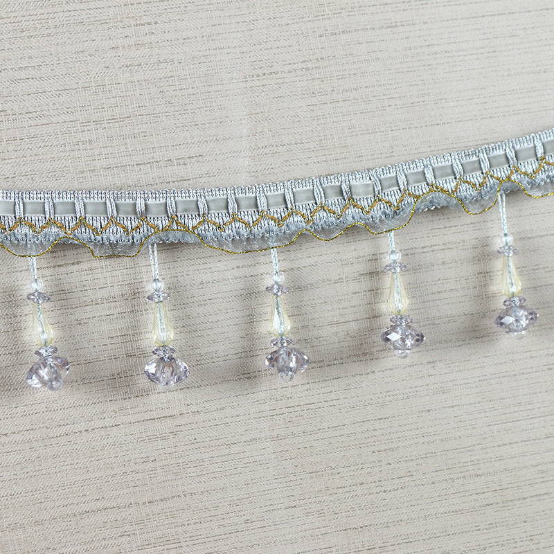 Decorative lace trim with pearls