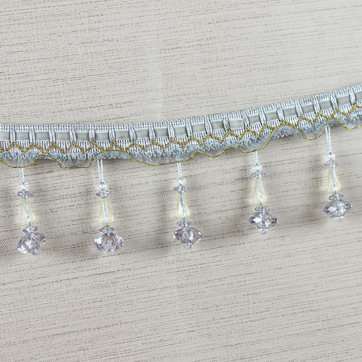 Decorative lace trim with pearls