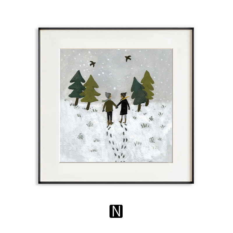 Framed Animal Illustration Artwork