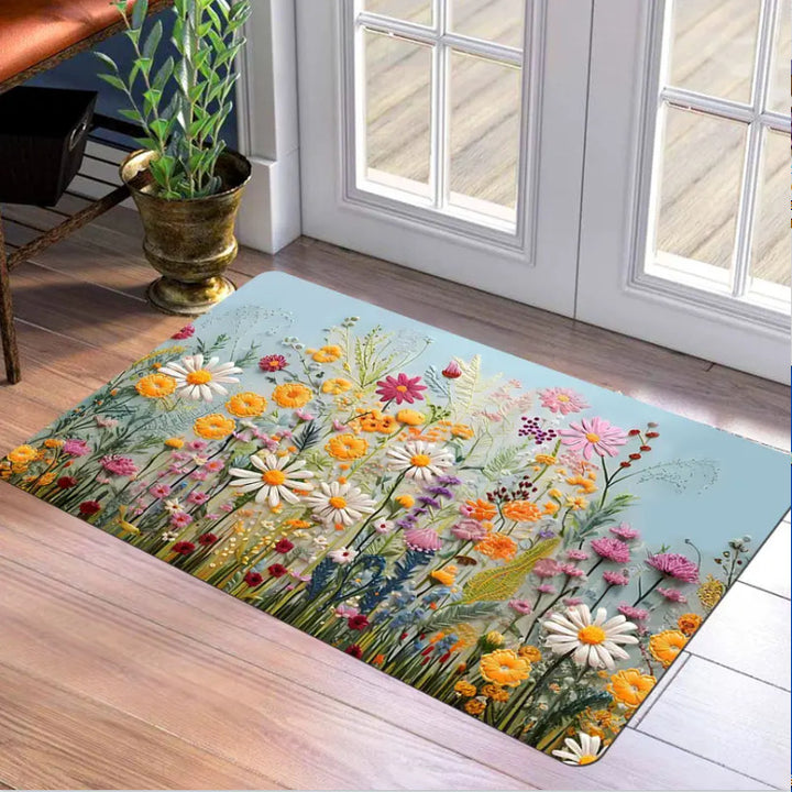 Decorative Floral Area Mat