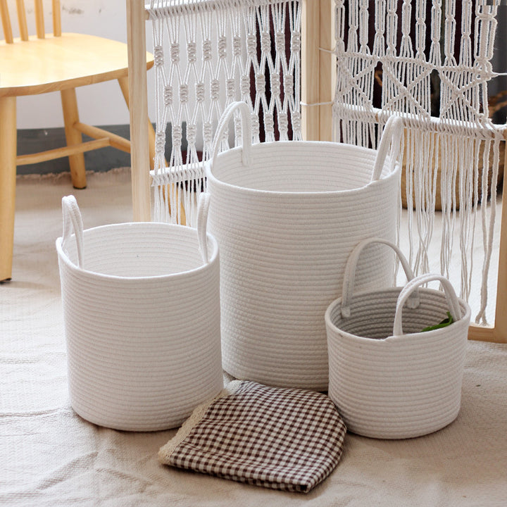 Stylish storage basket with handles