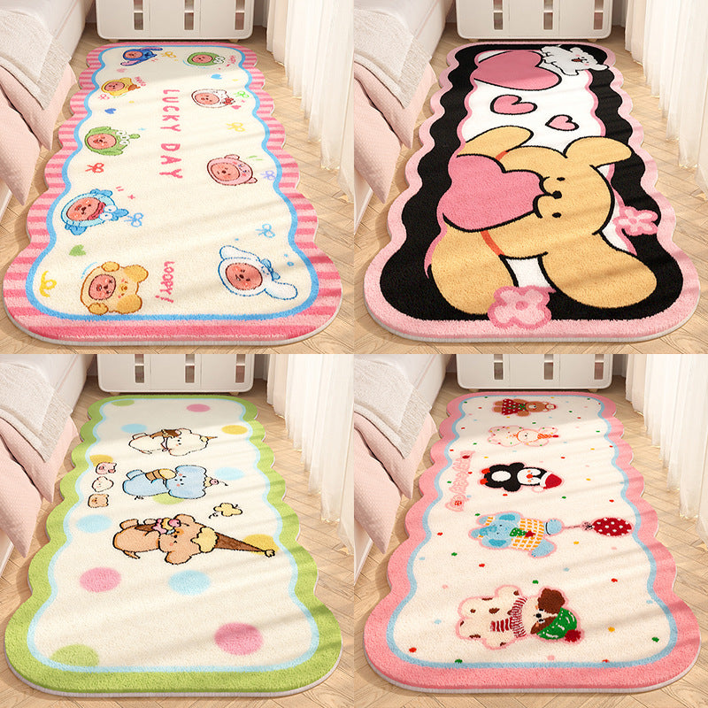 Playful Cartoon-Themed Plush Area Rug