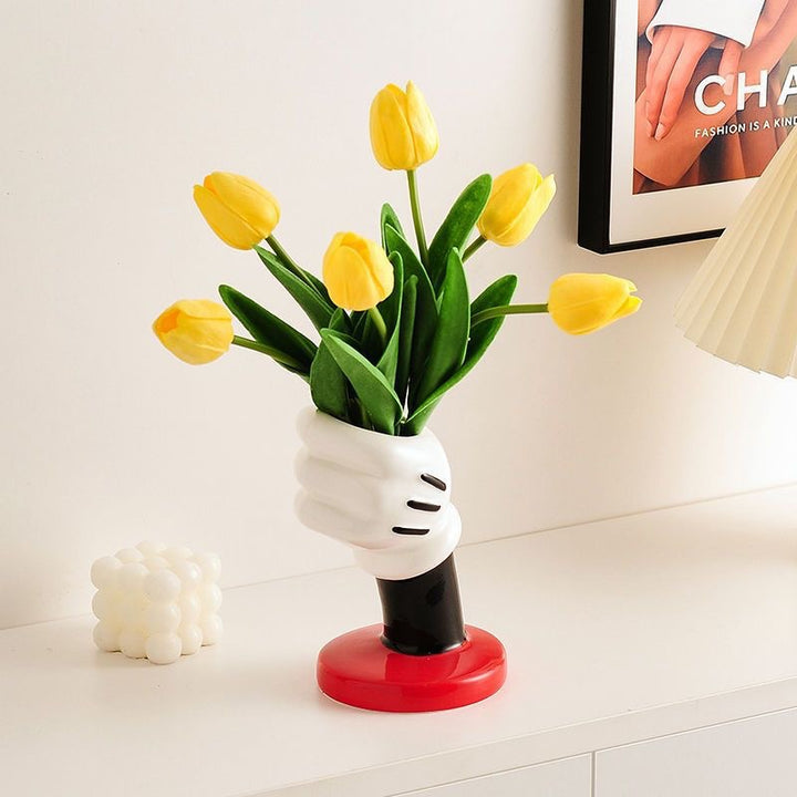 Artistic Hand Figurine Flower Vase