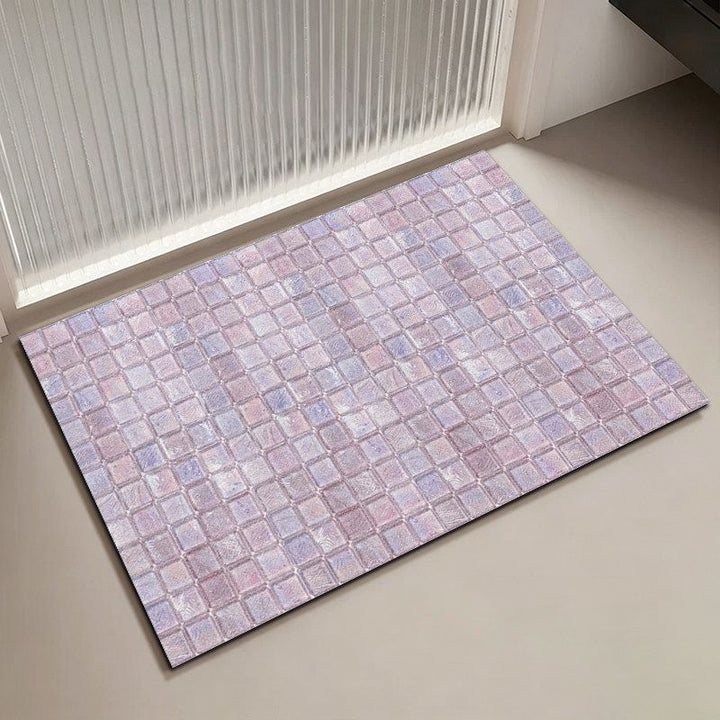 Mosaic Pattern Bath Mat