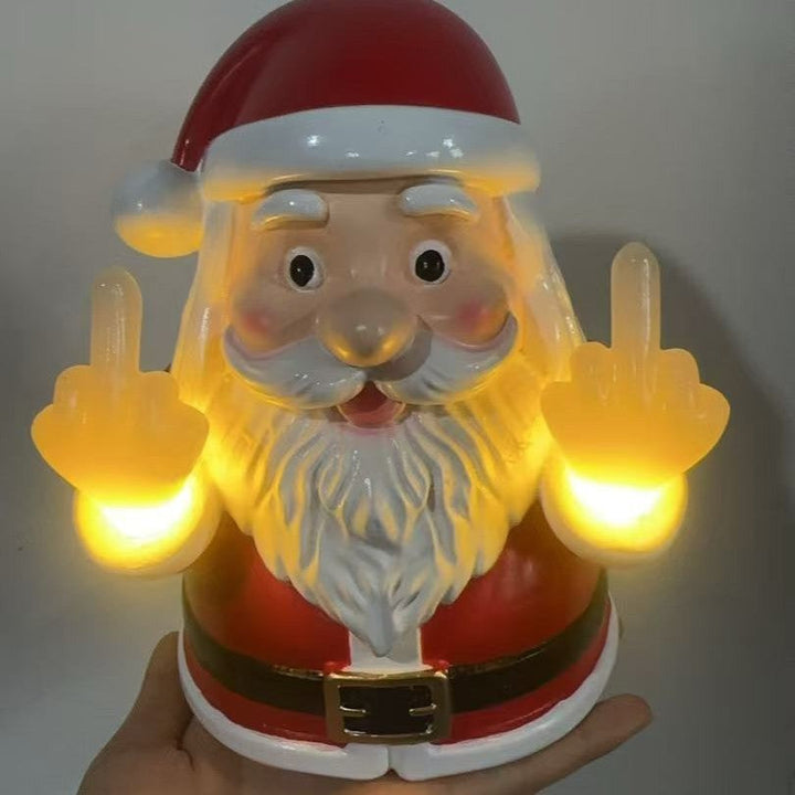 Humorous Christmas Light Figure