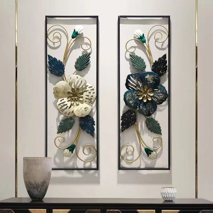 Decorative Floral Metal Wall Art Panels