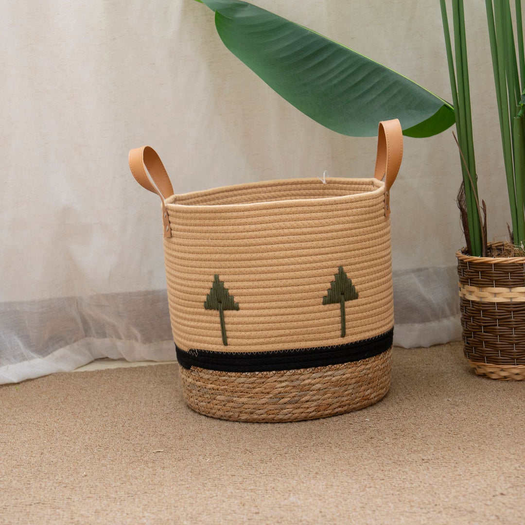 Decorative Eco-Friendly Woven Storage Basket