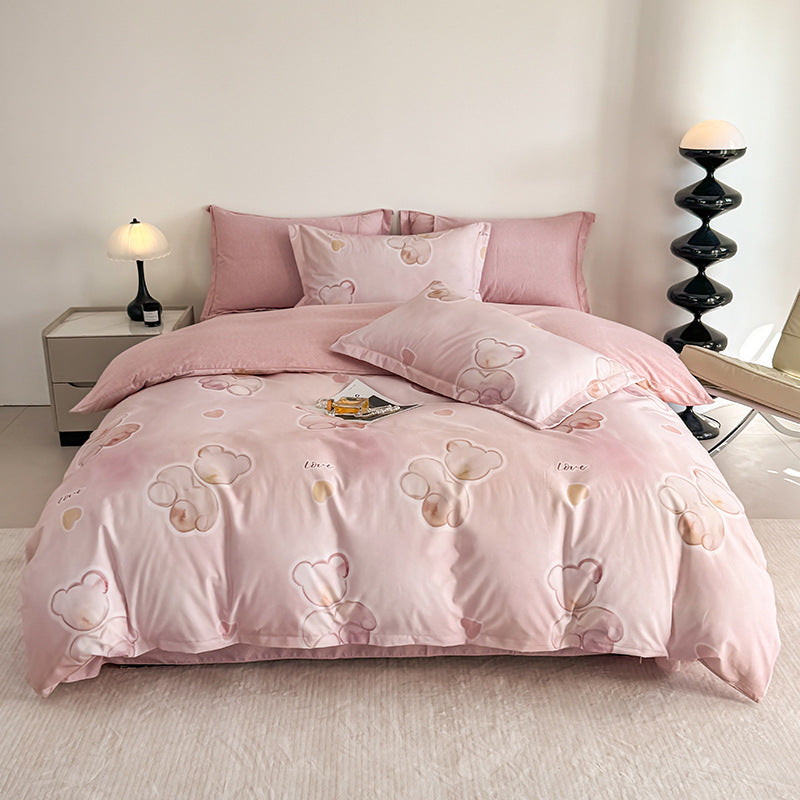 Nature-Inspired Botanical Print Duvet Cover Set