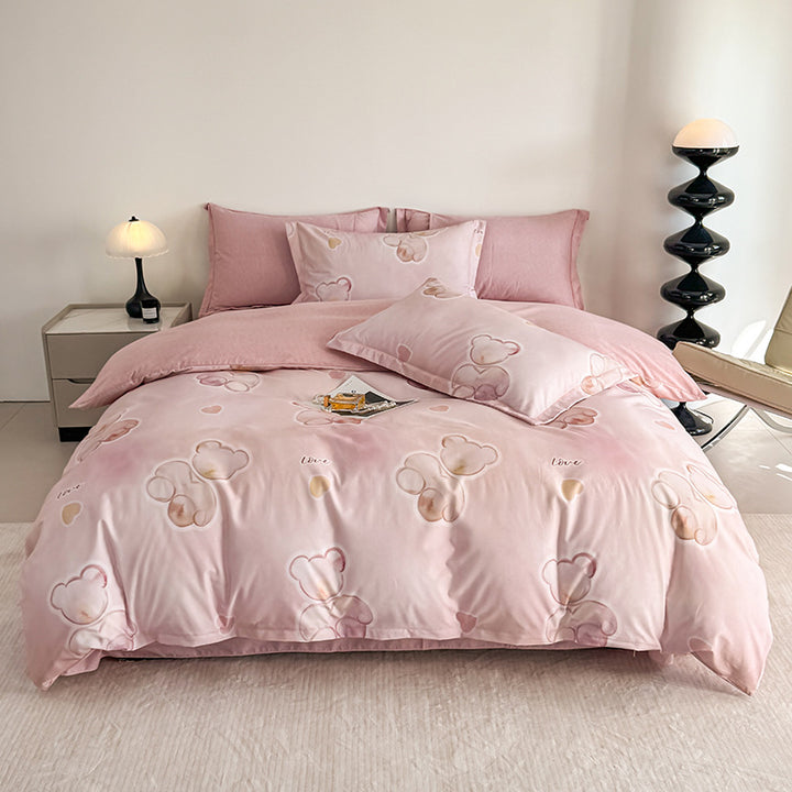 Nature-Inspired Botanical Print Duvet Cover Set